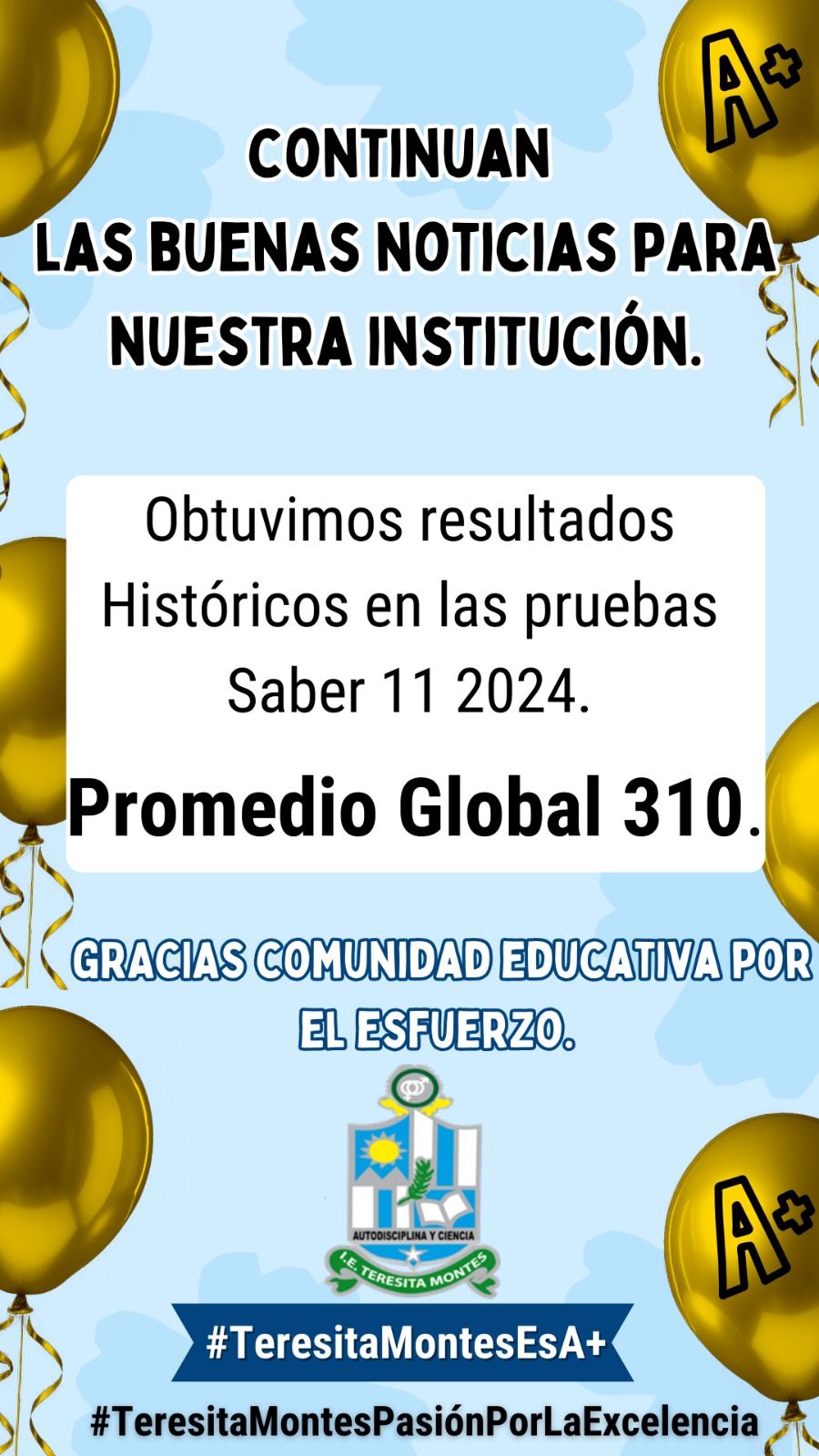 Obtuvimos resultados históricos en las pruebas Saber 11 2024 – I. E ...